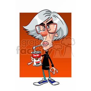 celebrity famous cartoon editorial-only people funny caricature andy+warhol