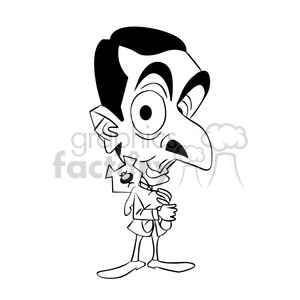 mr bean black and white clipart. Royalty-free image # 393214