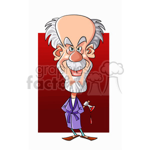 vector john malkovich cartoon character clipart. Commercial use image # 393679