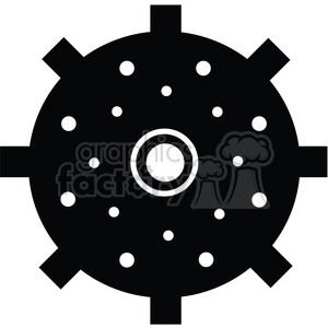 black+white gear gears silhouette cog