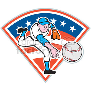 baseball pitcher throw front BALL DIA clipart. Royalty-free icon # 394380