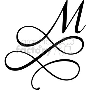 monogrammed m clipart. Royalty-free image # 394826