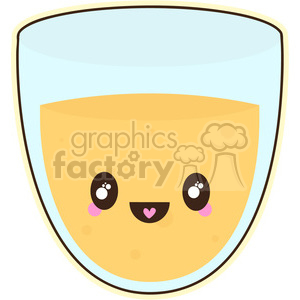 cartoon character cute illustration drink glass orange+juice juice