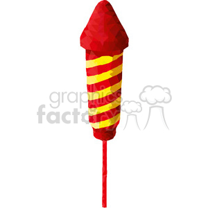 Firework rocket geometry geometric polygon vector graphics RF clip art images clipart. Commercial use image # 397347