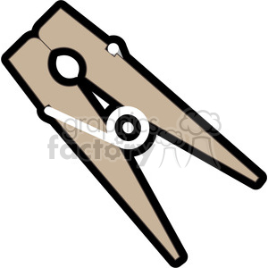 closepin cloth pin cartoon clipart. Commercial use image # 398430