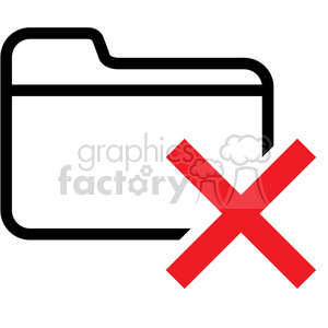 folder remove vector icon clipart. Royalty-free icon # 398846