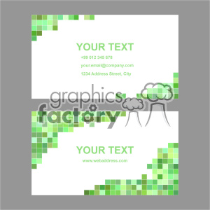 vector business card template set 038 clipart.