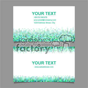 vector business card template set 053 clipart. Commercial use image # 402001