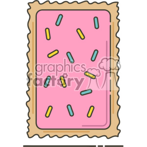 Pop tart flat vector icon design clipart. Royalty-free image # 403181