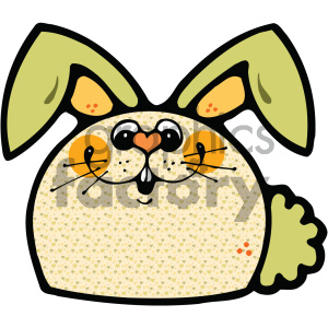 cartoon gumdrop bunny clipart. Commercial use image # 404865