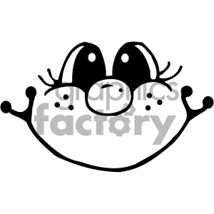 clipart - black and white smilie face.
