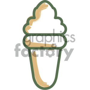 ice cream food vector flat icon design clipart.