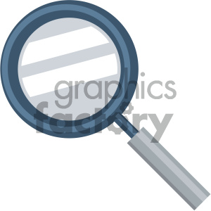 magnifying glass vector flat icon clipart.
