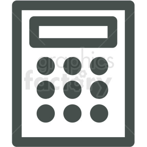 calculator icon clipart. Royalty-free image # 406301