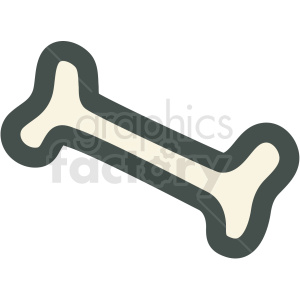 dog bone vector icon clipart. Royalty-free image # 406401