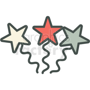 star fireworks guy fawkes day vector icon image clipart.
