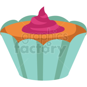 clipart - cupcake vector flat icon clipart with no background.