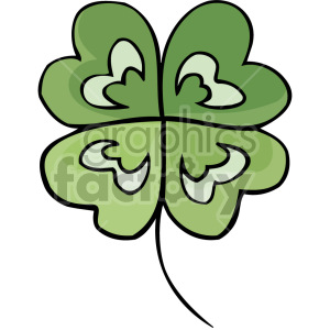 four leaf clover clipart. Royalty-free image # 151103