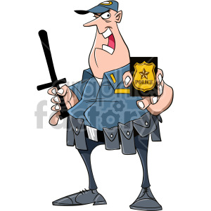 you are under arrest cartoon clipart. Royalty-free image # 407917