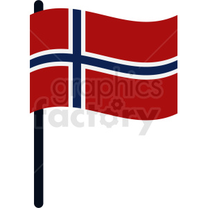flag of norway icon design