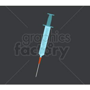 syringe on dark background clipart.