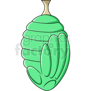 clipart - cartoon chrysalis.