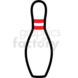clipart - bowling pin vector clipart.