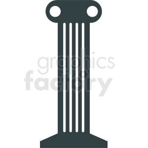 greek column vector icon clipart.