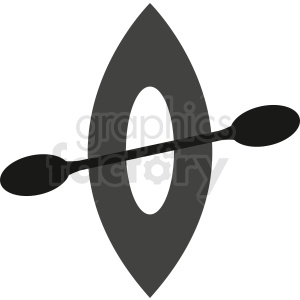 kayak vector icon clipart. Royalty-free image # 412042
