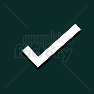 clipart - check mark on square background vector.