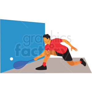 olympic racquetball vector clipart .