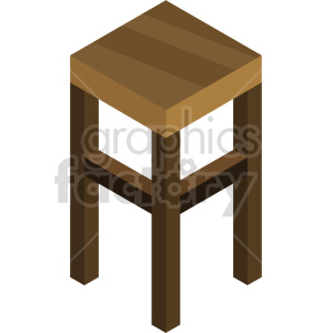 isometric bar stools vector icon clipart 4 clipart. Royalty-free image # 414205