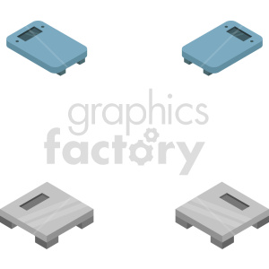 isometric body scale vector icon clipart 1 clipart. Commercial use image # 414420