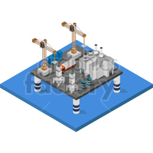 business isometric oil+rigs