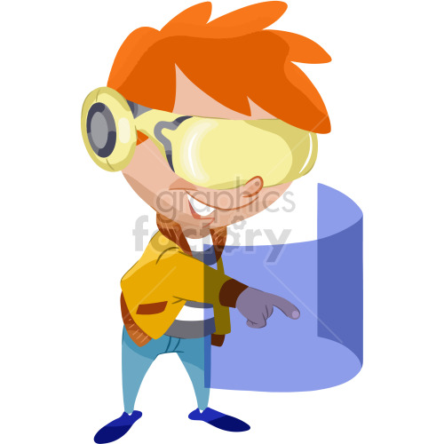 cartoon VR metaverse games guy clipart clipart. Royalty-free image # 417874