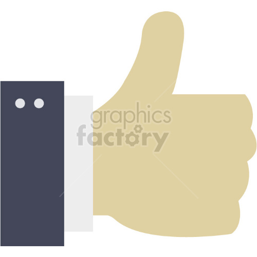 hand thumbs up vector graphic clipart .