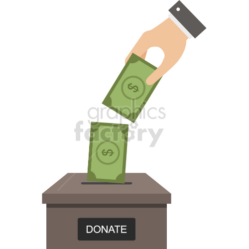business hand donate donation