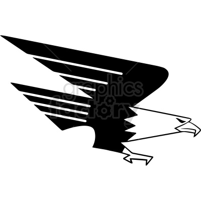 black white eagle design