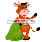 animated cartoon cow animation. Commercial use animation # 119134