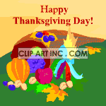 Thanksgiving day carnicopus with vegtables animation. Royalty-free animation # 120770