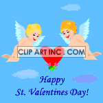   valentines day love valentine couple couples angel angels heart hearts  0_valentines020.gif Animations 2D Holidays Valentines 