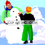   baby babies adoption parents family love families snowman winter snow Animations 2D People Families 