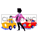 Animated used car salesman. clipart. Royalty-free image # 122607