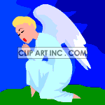   religion religious boy pray praying christian angel angels  religion-009.gif Animations 2D Religion 