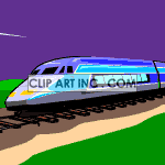   train trains  blue_train0002aa.gif Animations 2D Transportation 