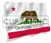3D animated California flag clipart. Royalty-free image # 123729