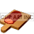 animated sausage getting sliced clipart.