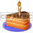 birthdaycake_004 animation. Royalty-free animation # 126289
