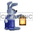 Grey rabbit with lantern