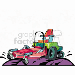   tractor lawn mower farm farm farms country Clip Art Agriculture equipment machinery machine  